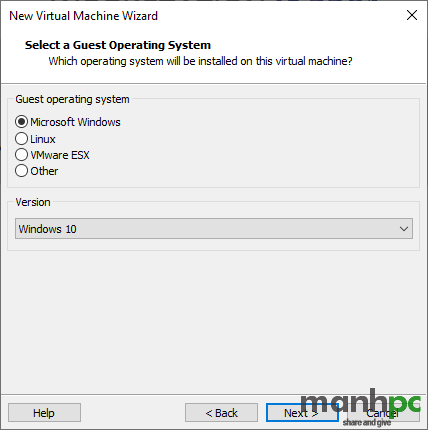 VMware - New Virtual Machine