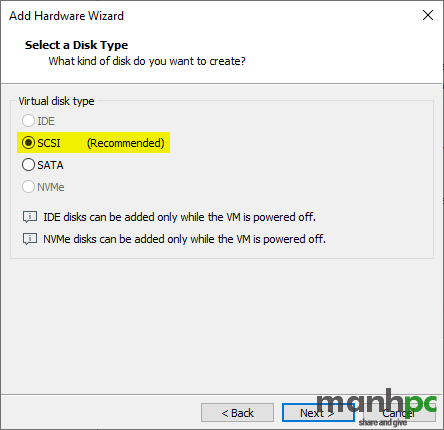 VMware - Add Hardware