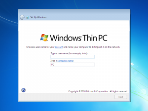 Bộ cài Windows Embedded Standard 7 (Windows ThinPC)