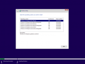 Bộ cài Windows 11 Enterprise version 21H2