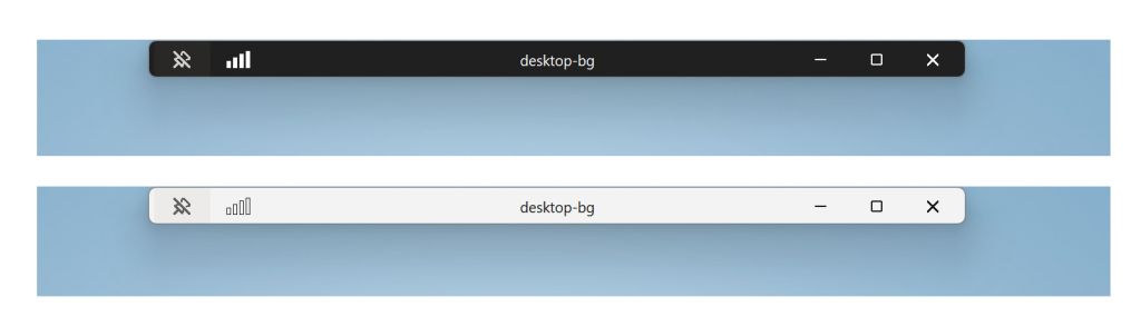 Redesigned the connection bar for remote desktop sessions