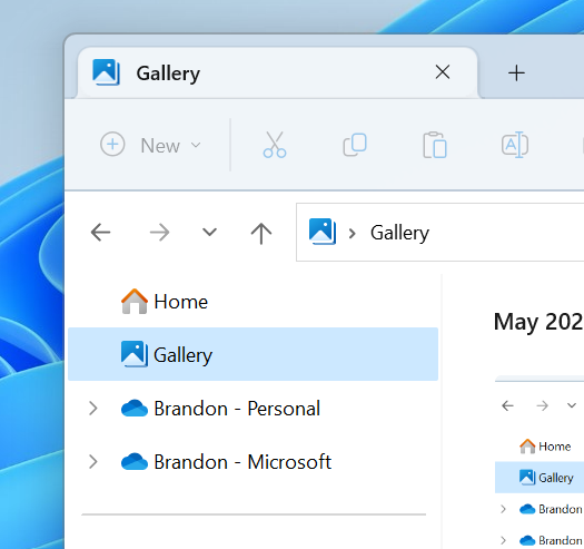 Updated Gallery icon in File Explorer