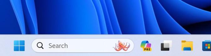 New Copilot in Windows icon on the taskbar