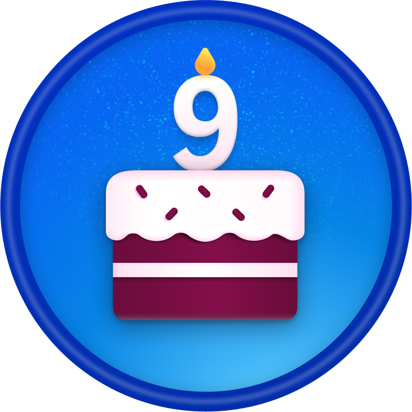 Windows Insider Program 9-year anniversary badge