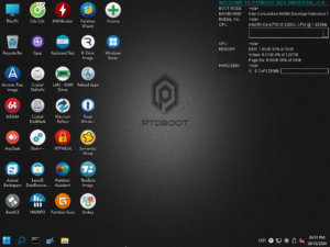 Desktop Windows PE - PTDBOOT UNIVERSAL - Công cụ cứu hộ máy tính.