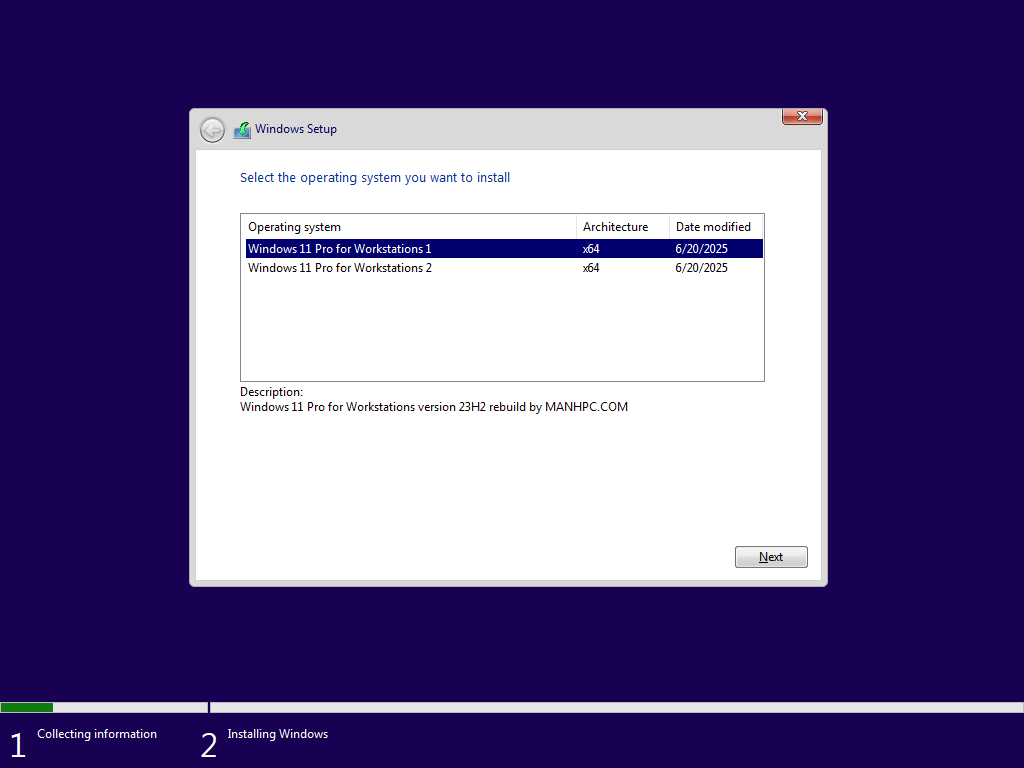 Các phiên bản Windows 11 Pro for Workstations 23H2