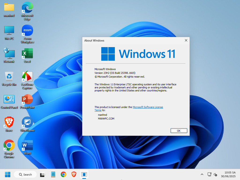 Bộ cài Windows 11 Enterprise LTSC version 23H2 (OS Build 25398.1665)