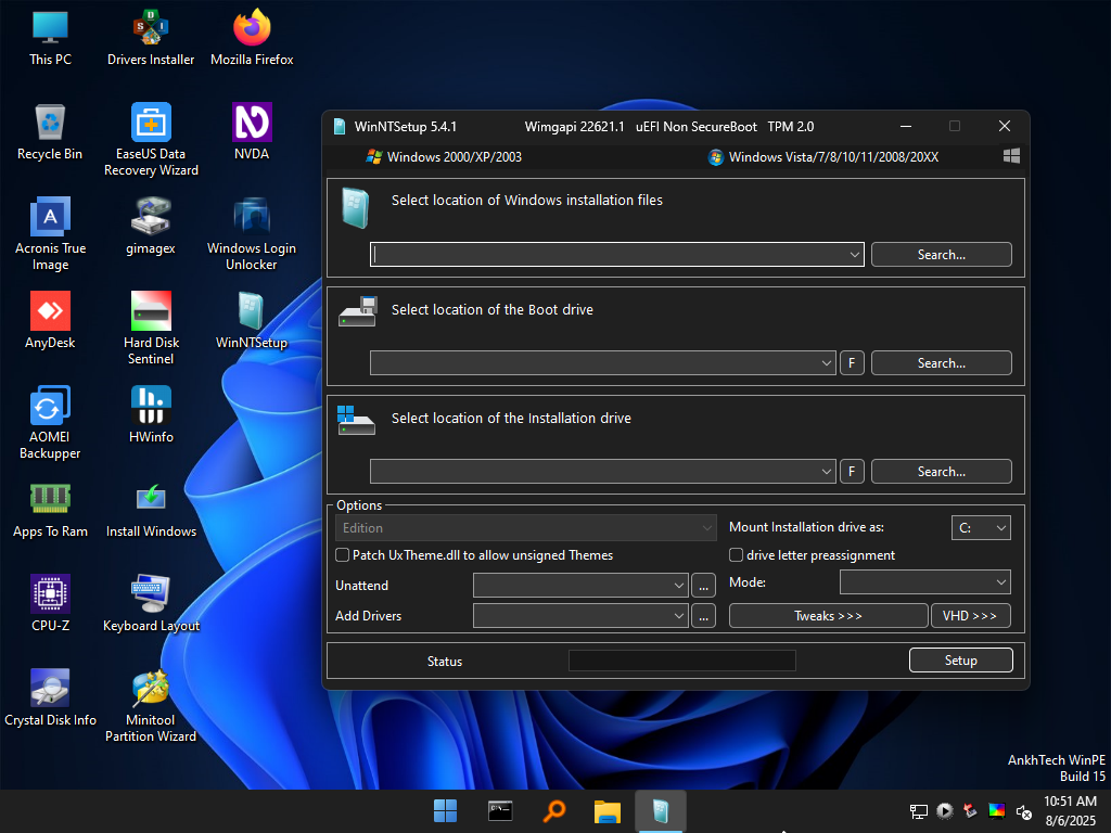 AnkhTech WinPE - WinNTSetup