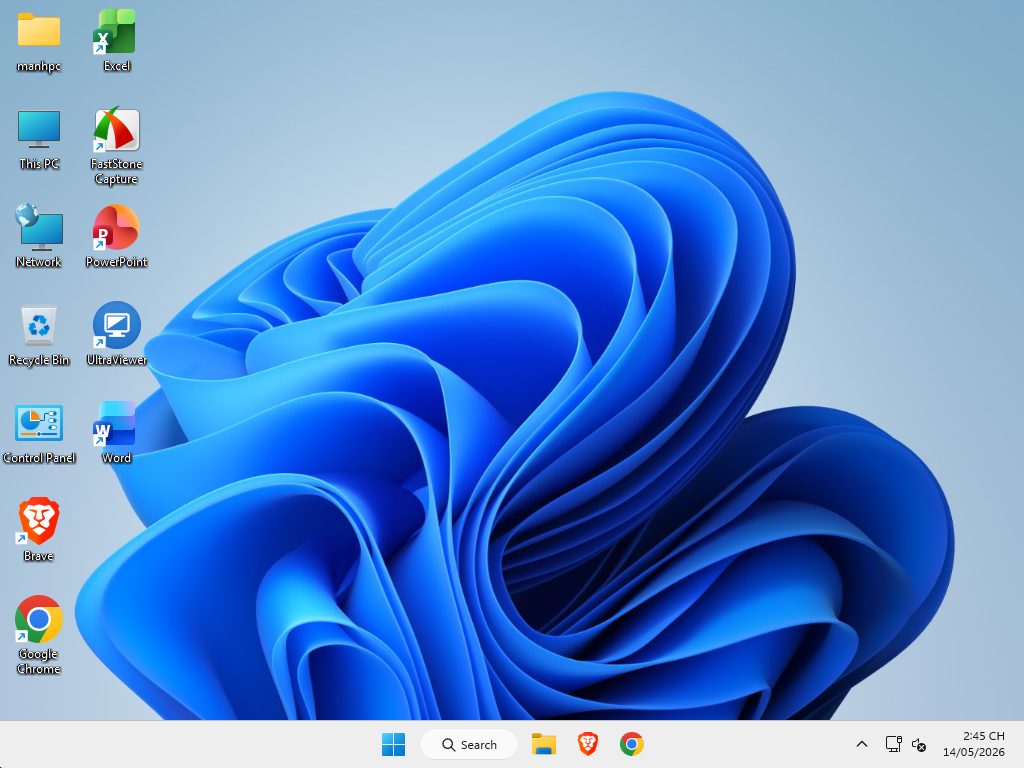Màn hình desktop Bộ cài Windows 11 Enterprise G 26H1