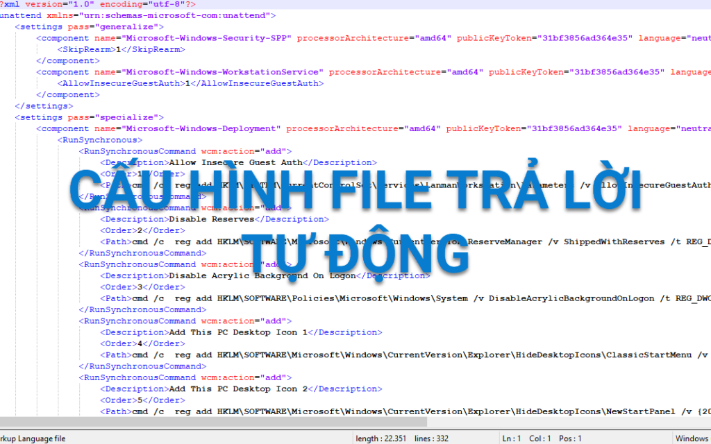CẤU HÌNH FILE TRẢ LỜI TỰ ĐỘNG